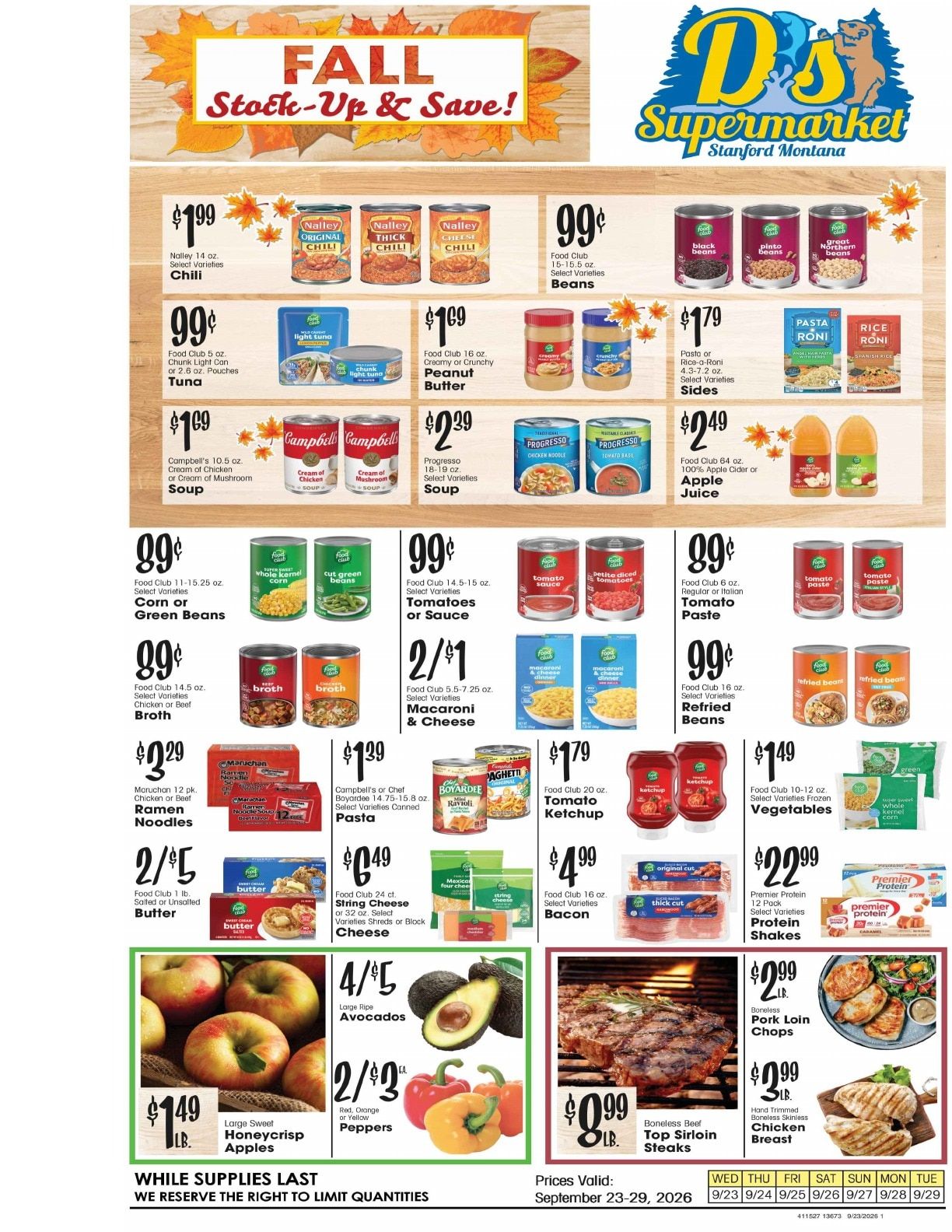 D's Supermarket Weekly Ad September 23 - 29, 2026
