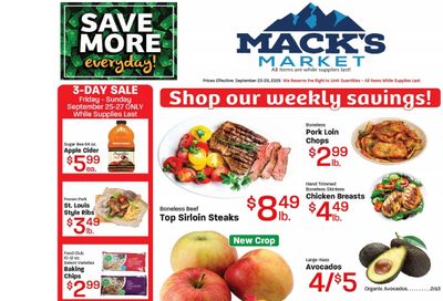 Mack's Market Weekly Ad September 23 - 29, 2026