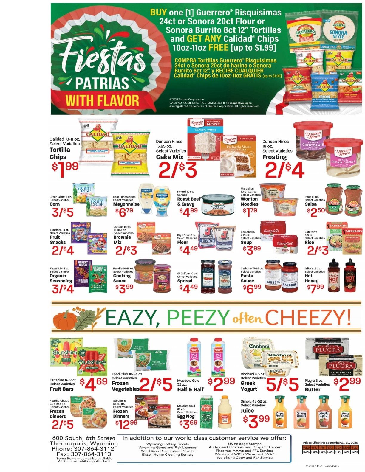 Mack's Market Weekly Ad September 23 - 29, 2026