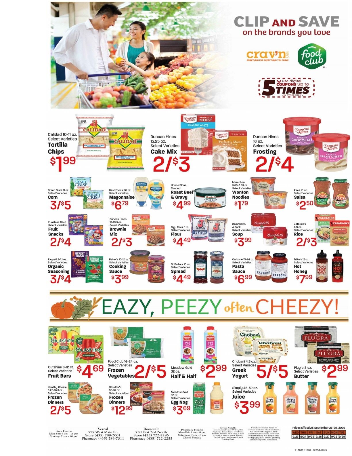 Davis Food & Drug (Roosevelt, UT) Weekly Ad September 23 - 29, 2026