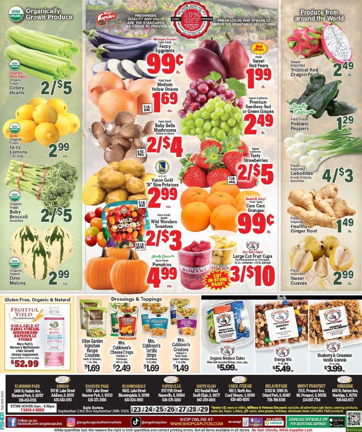 Angelo Caputo's Fresh Market Weekly Ad September 23 - 29, 2026