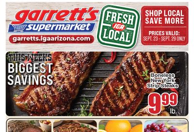 Garrett's IGA Weekly Ad September 23 - 29, 2026