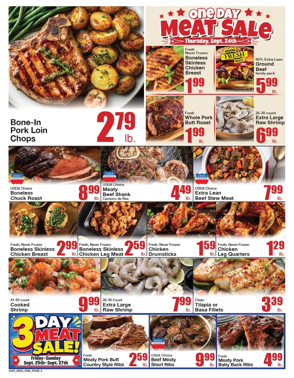 Garrett's IGA Weekly Ad September 23 - 29, 2026