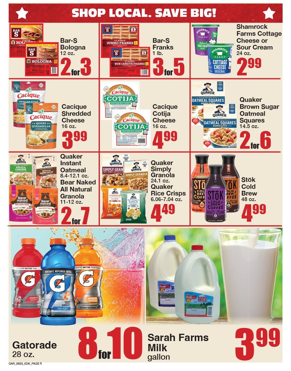 Garrett's IGA Weekly Ad September 23 - 29, 2026