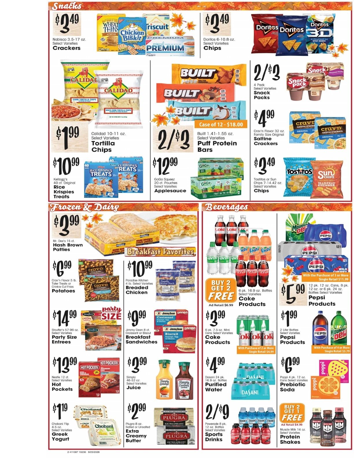 Barrett's Foodtown Weekly Ad September 23 - 29, 2026