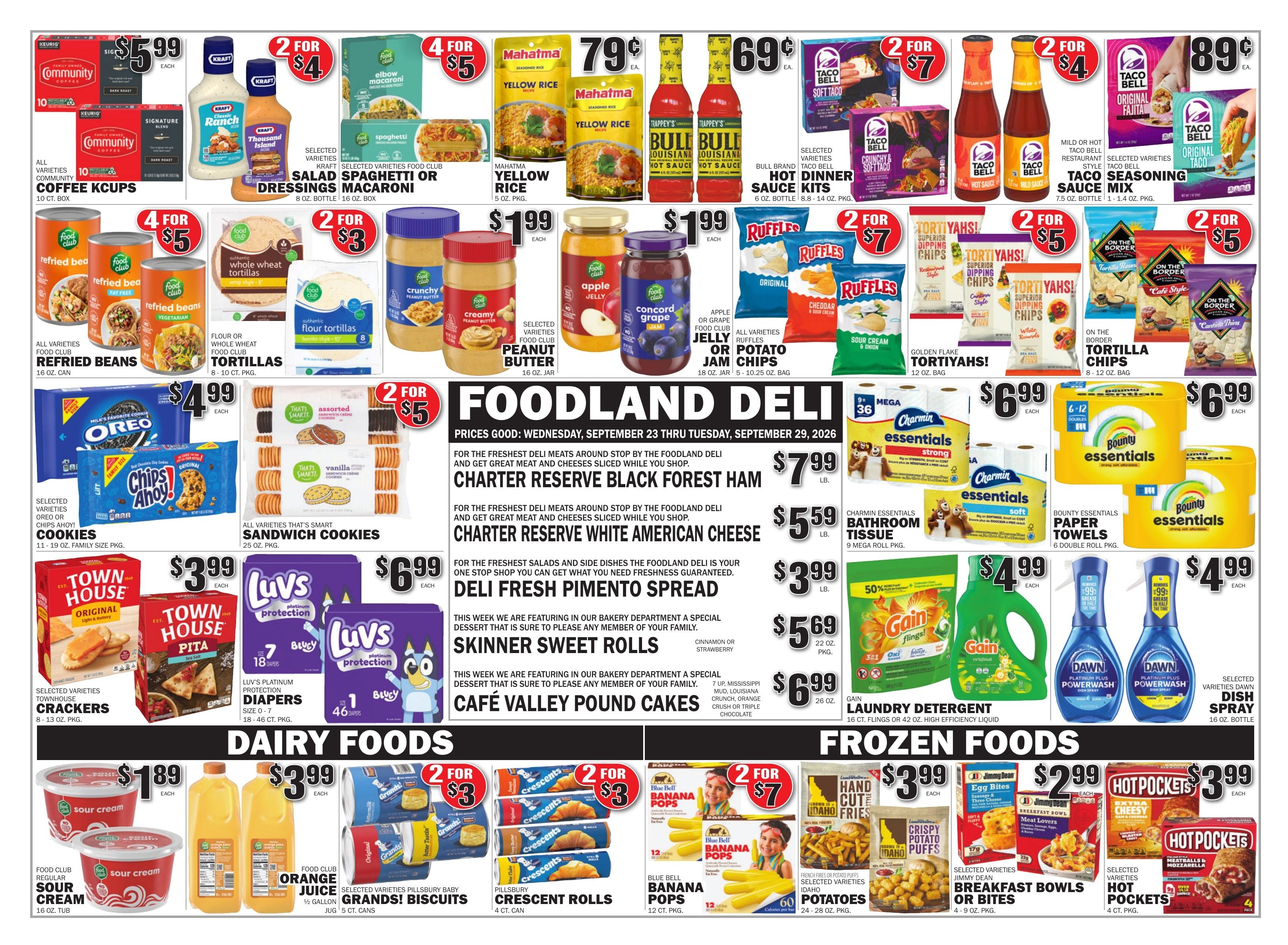 Gateway Foodland (Moulton, AL) Weekly Ad September 23 - 29, 2026