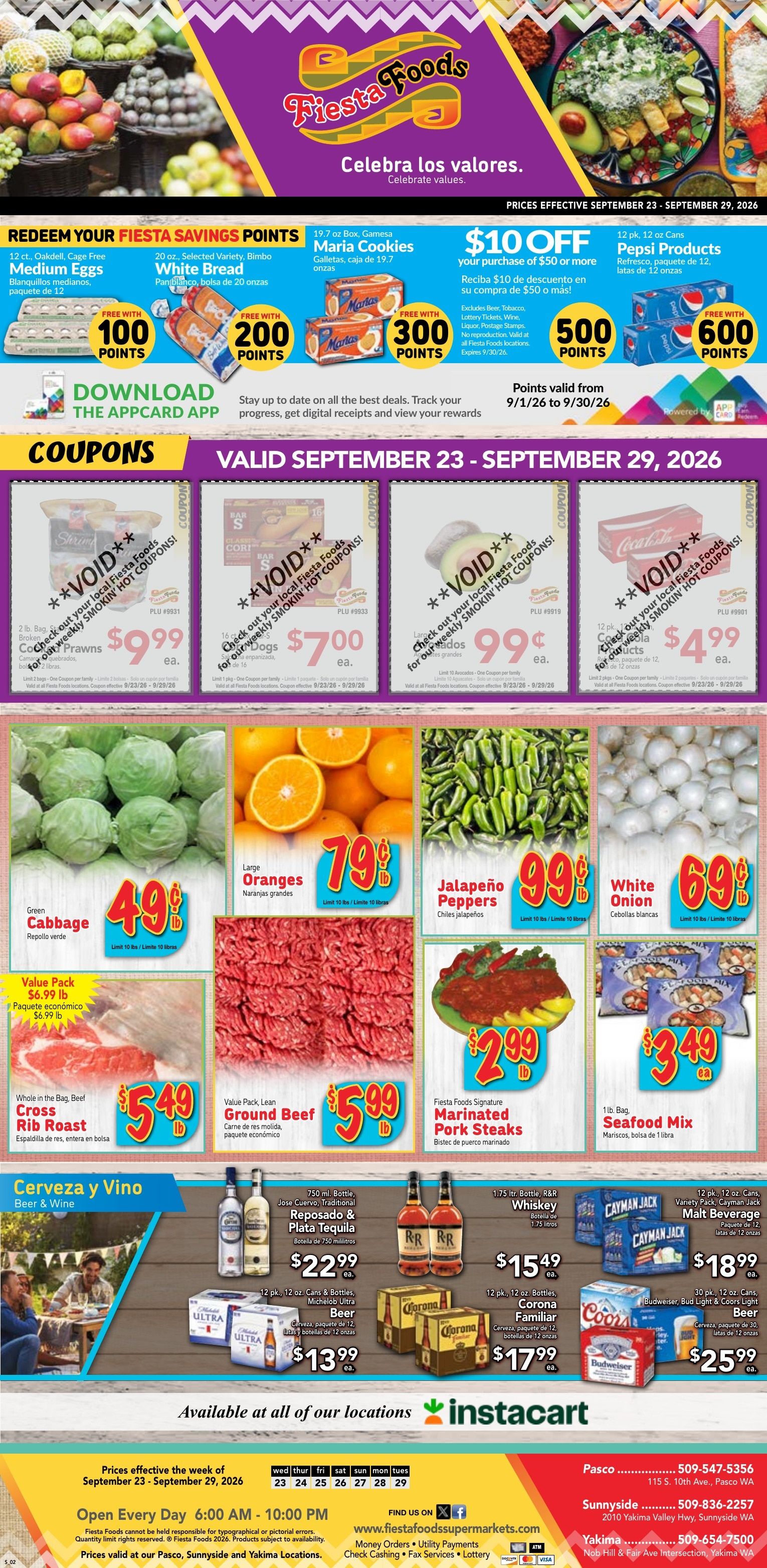 Fiesta Foods SuperMarkets Weekly Ad September 23 - 29, 2026