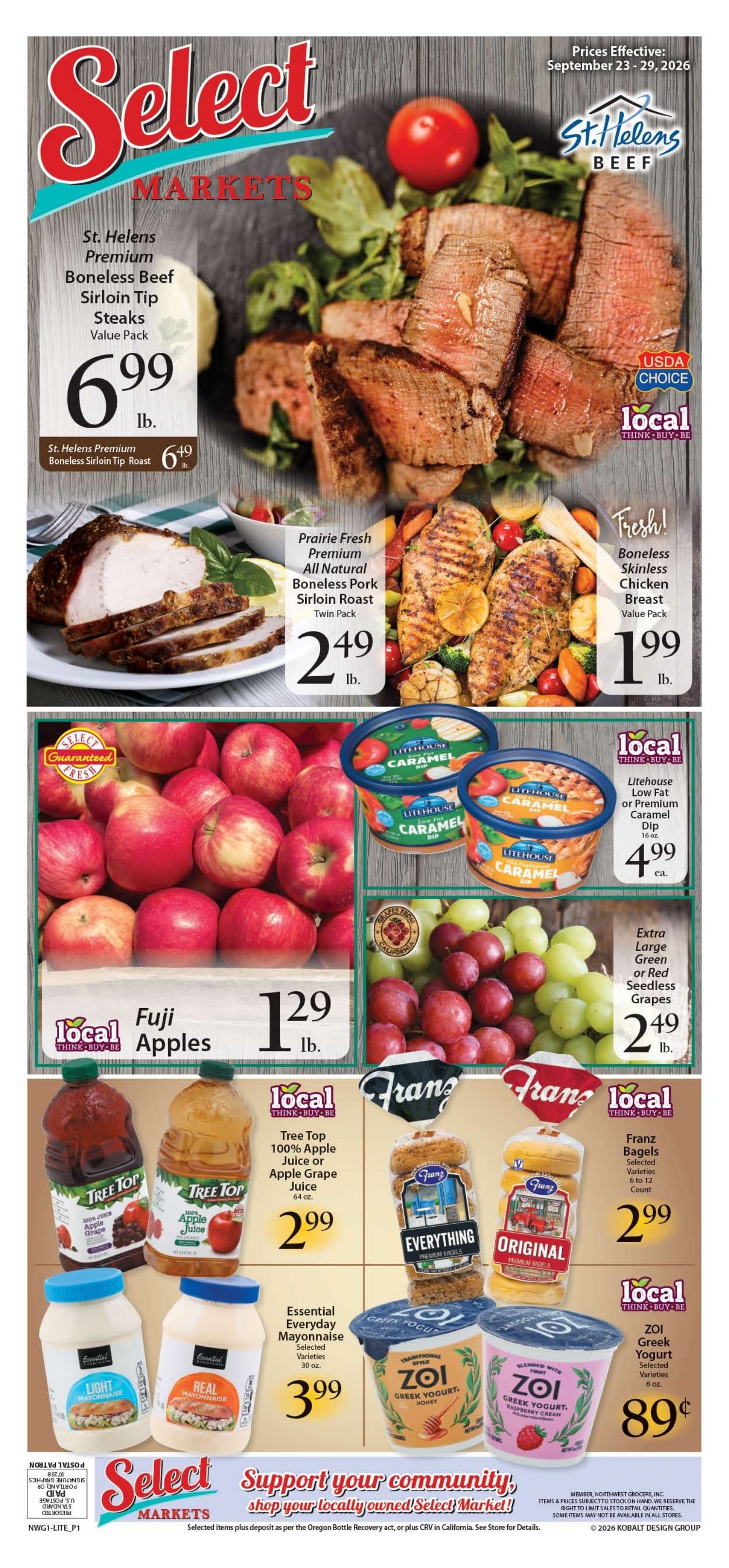 Okie's Select Market Weekly Ad September 23 - 29, 2026