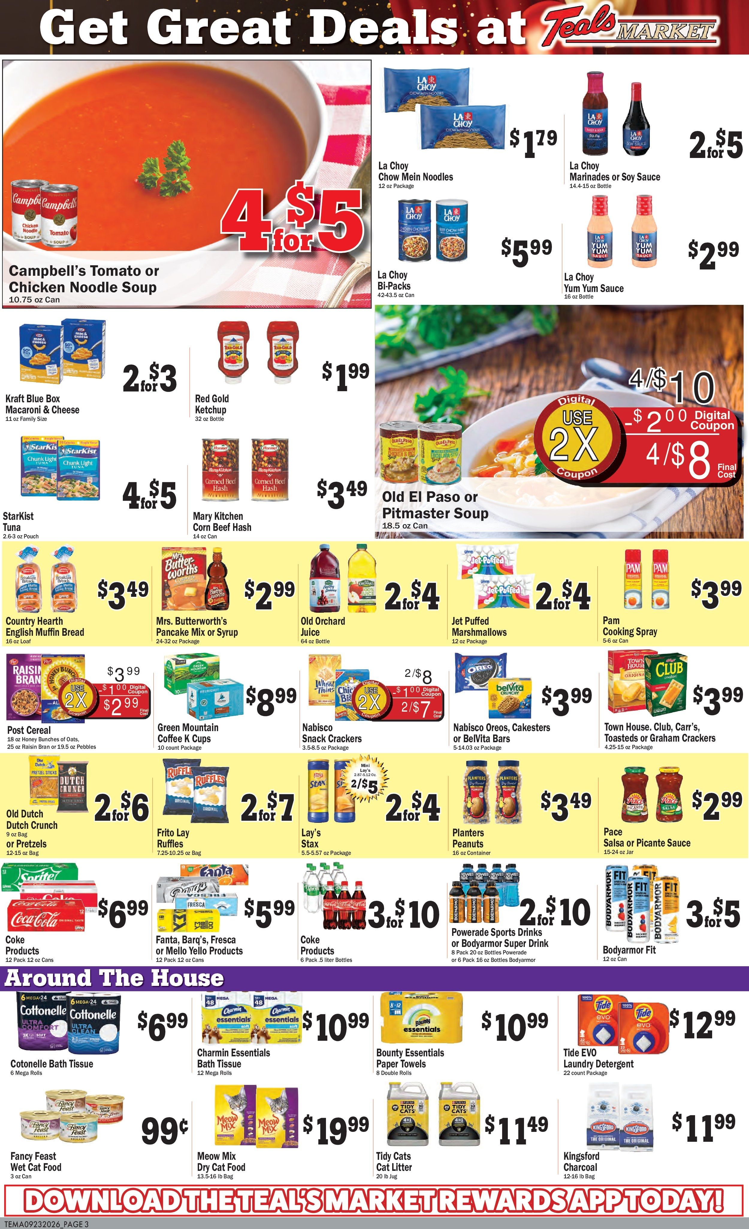 Teal's Market (Isle, Milaca and Paynesville, MN) Weekly Ad September 23 - 29, 2026