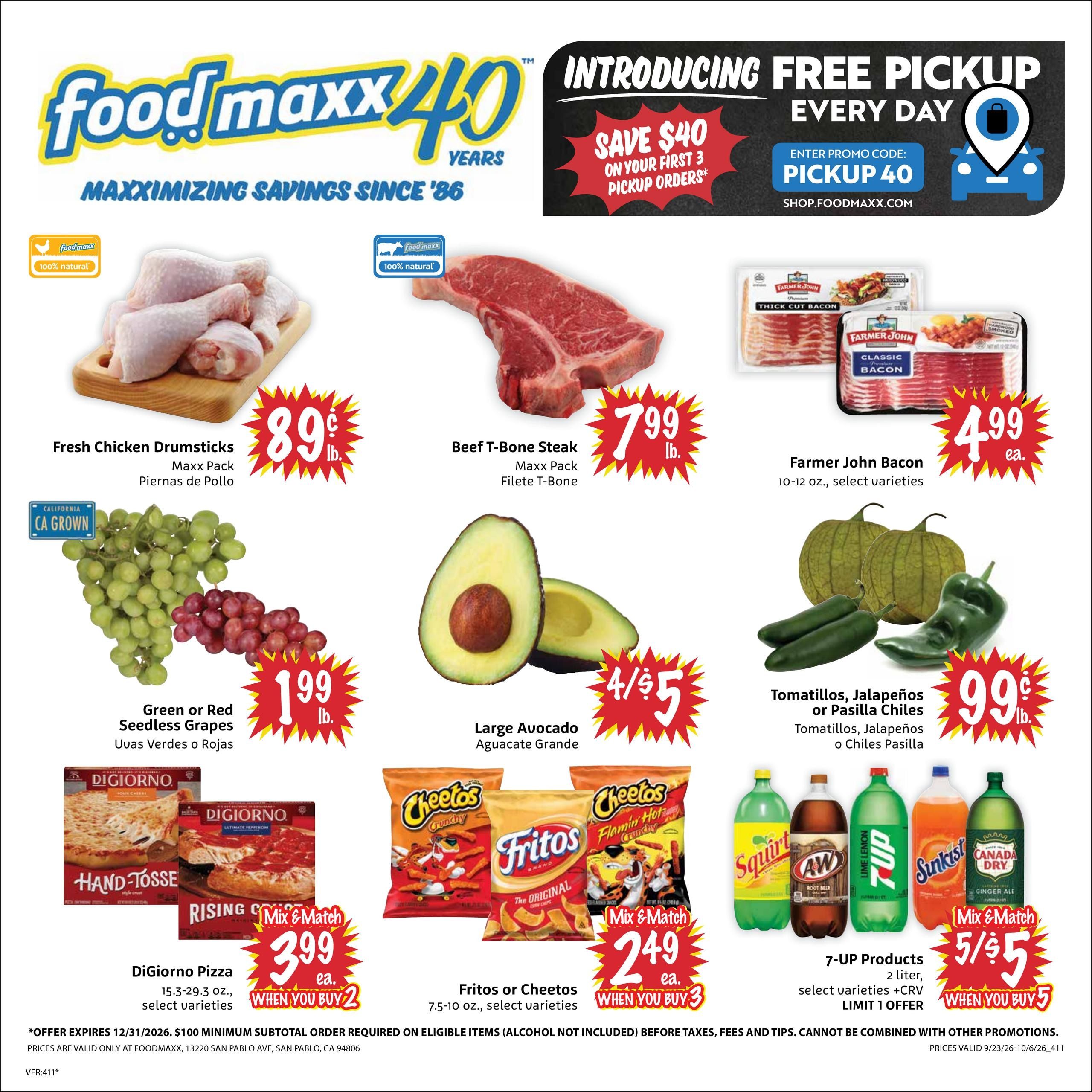 FoodMaxx (Berkeley-Richmond Area, CA) Weekly Ad September 23 - October 6, 2026