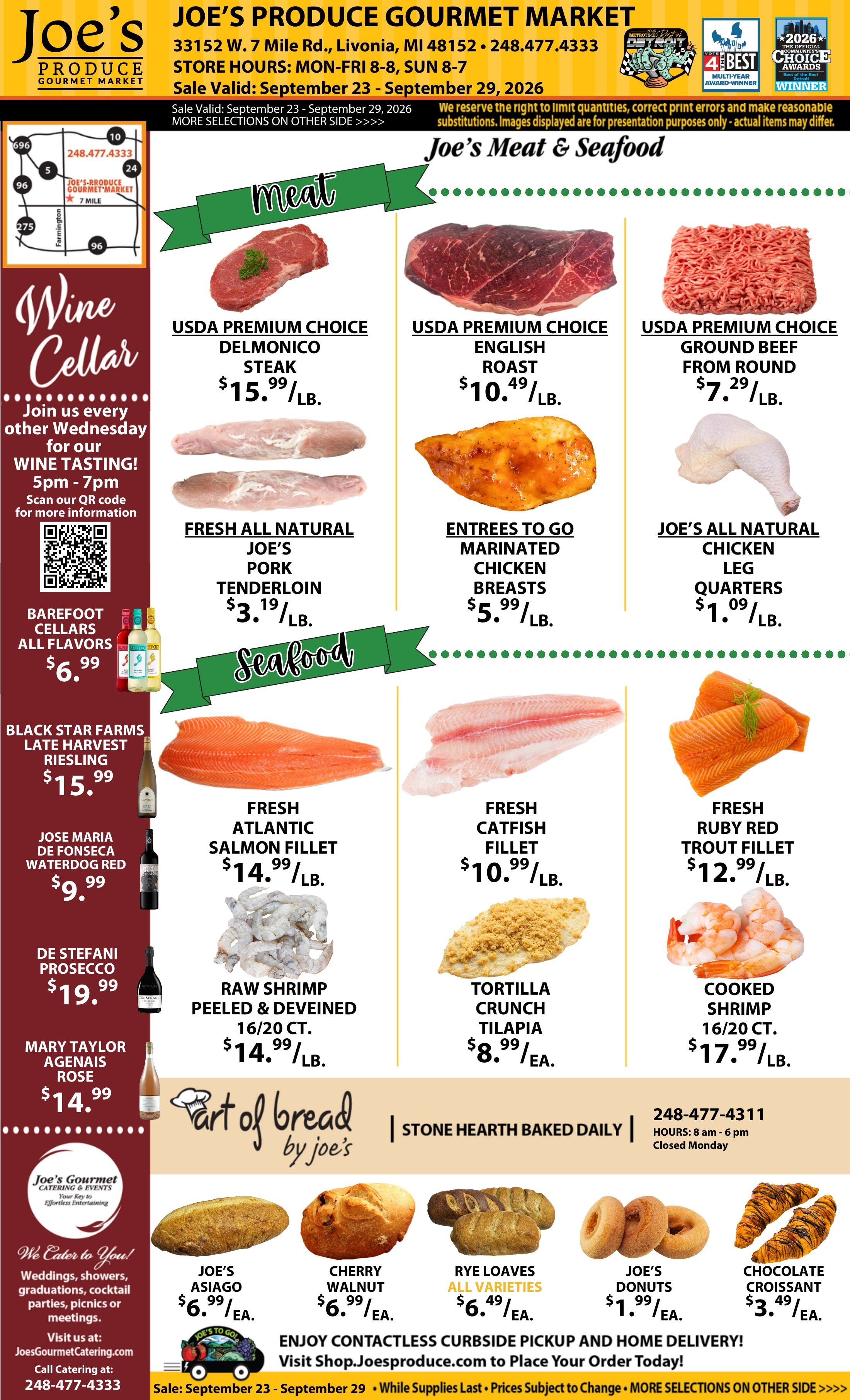 Joe's Produce Gourmet Market Weekly Ad September 23 - 29, 2026
