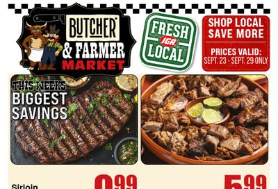 Butcher & Farmer Market Weekly Ad September 23 - 29, 2026