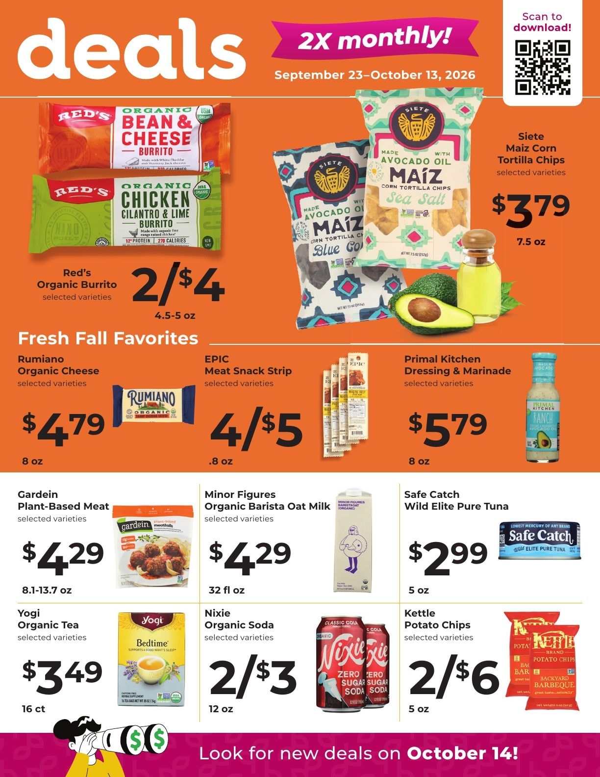 Natural Health Organic Foods Weekly Ad September 23 - October 13, 2026