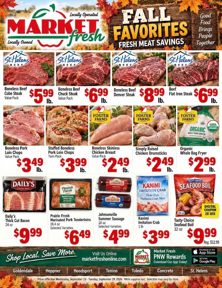Concrete Market Fresh Weekly Ad September 23 - 29, 2026