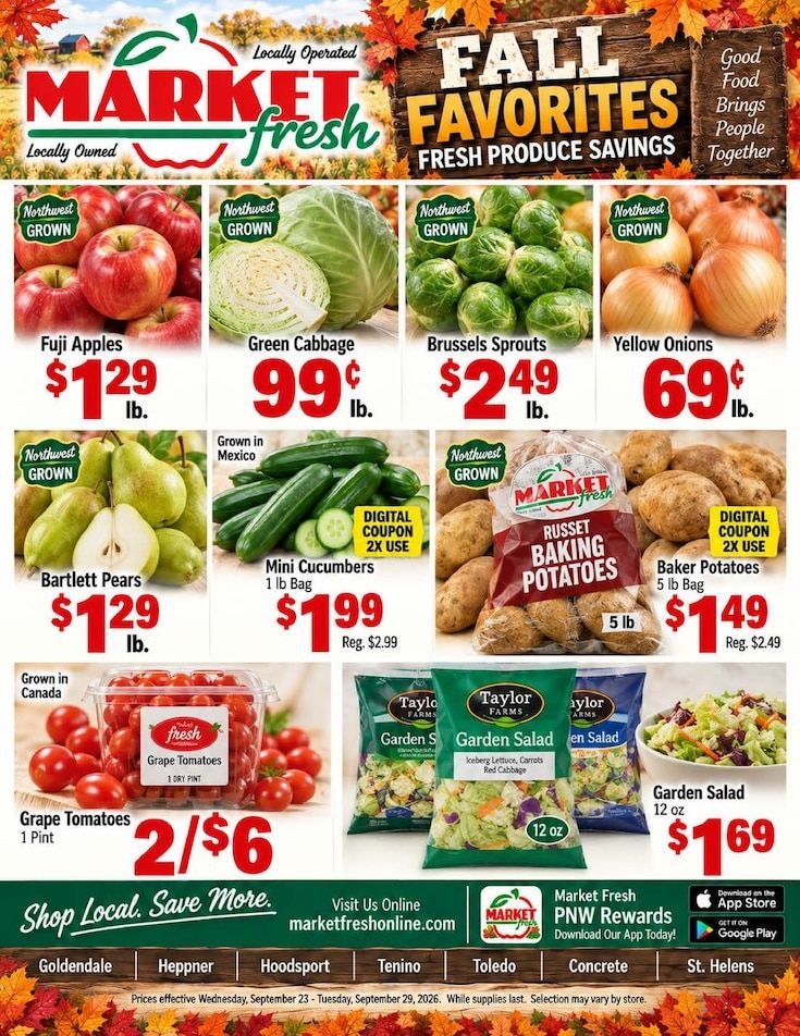 Goldendale Market Fresh Weekly Ad September 23 - 29, 2026