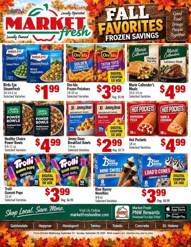 Goldendale Market Fresh Weekly Ad September 23 - 29, 2026