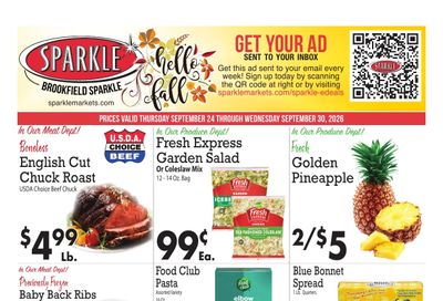 Sparkle Markets (Brookfield, OH) Weekly Ad September 24 - 30, 2026