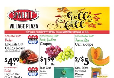 Sparkle Markets (Columbiana, OH) Weekly Ad September 24 - 30, 2026