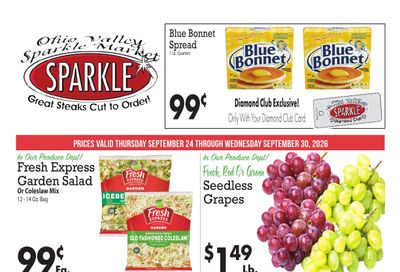 Sparkle Markets (Ohio, West Virginia) Weekly Ad September 24 - 30, 2026