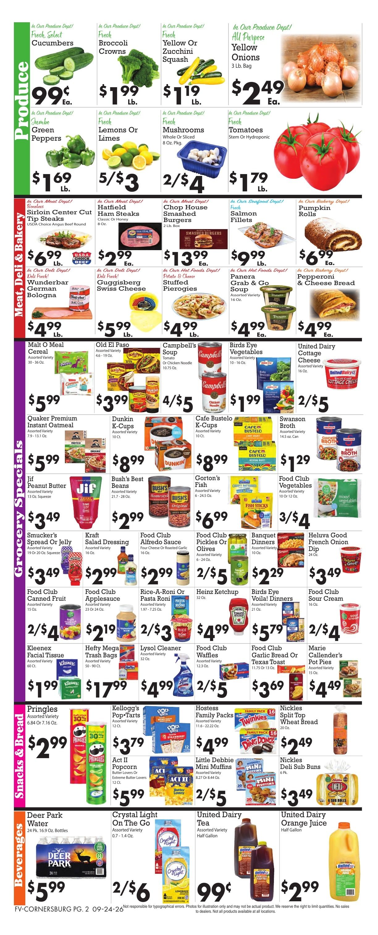 Sparkle Markets (Youngstown, OH) Weekly Ad September 24 - 30, 2026