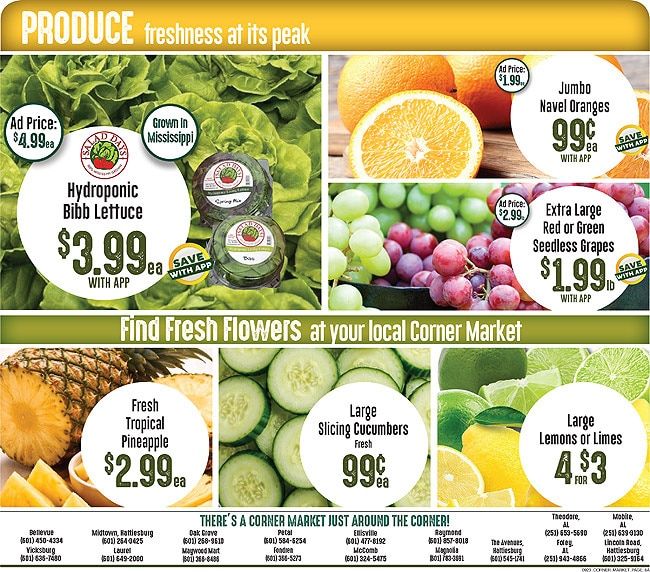 Corner Market MS (Alabama) Weekly Ad September 23 - 29, 2026