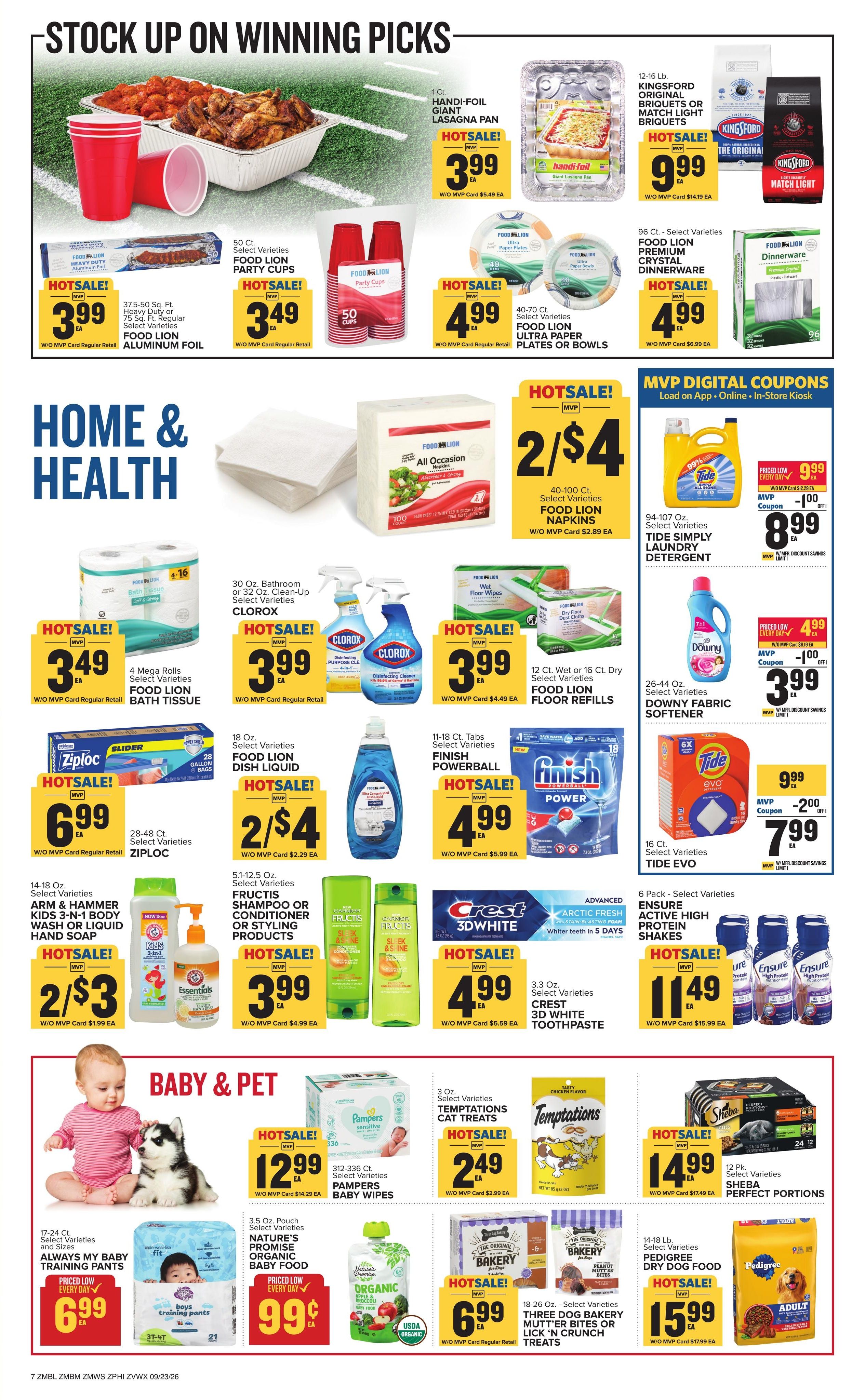 Food Lion (Washington Area, DC) Weekly Ad September 23 - 29, 2026