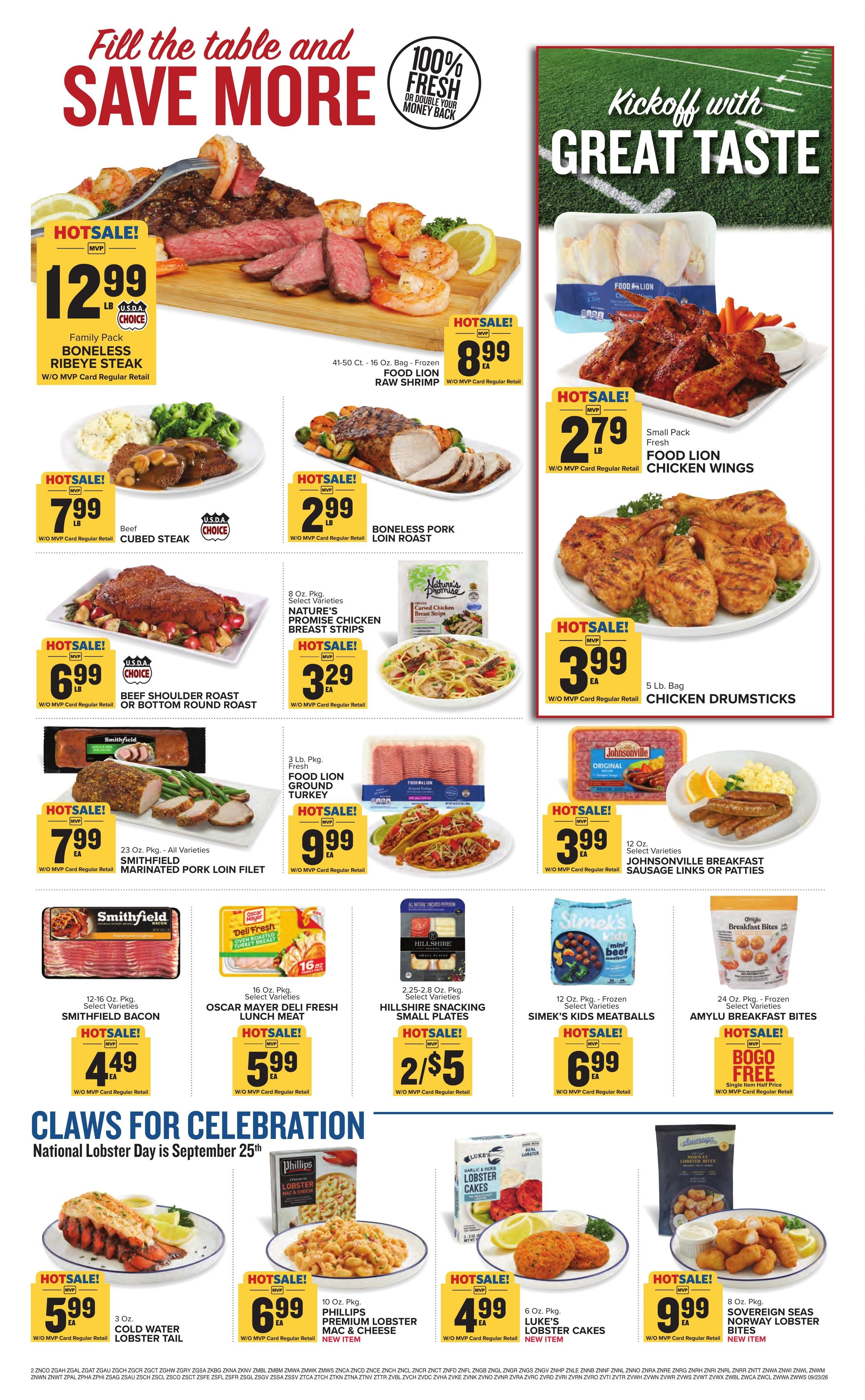 Food Lion (Washington Area, DC) Weekly Ad September 23 - 29, 2026