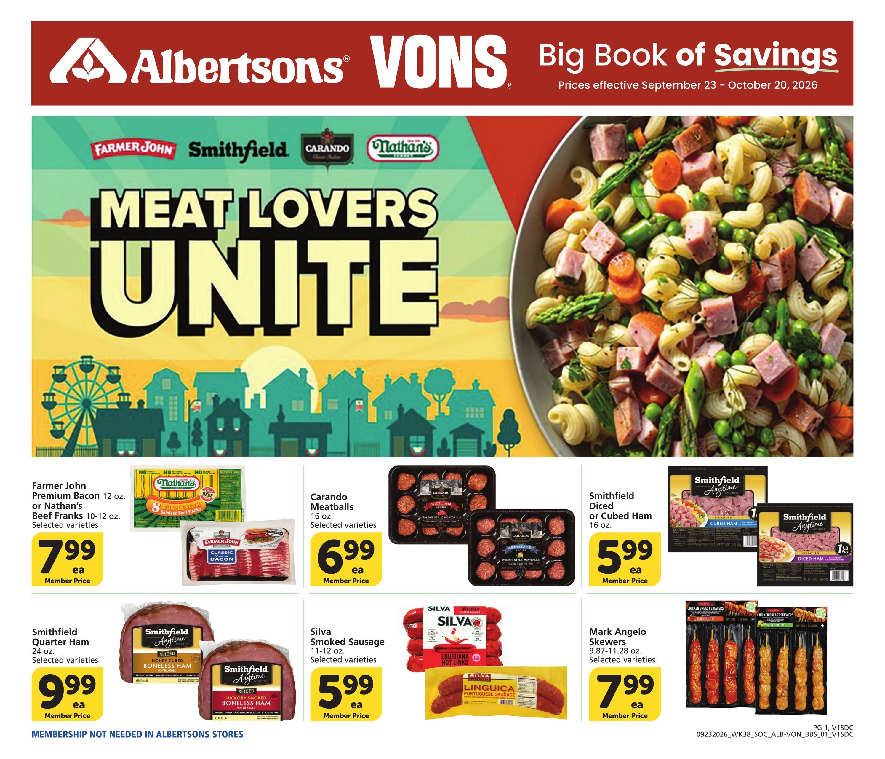 Albertsons (Coronado Area, CA) Big Book of Savings Weekly Ad September 23 - October 20, 2026