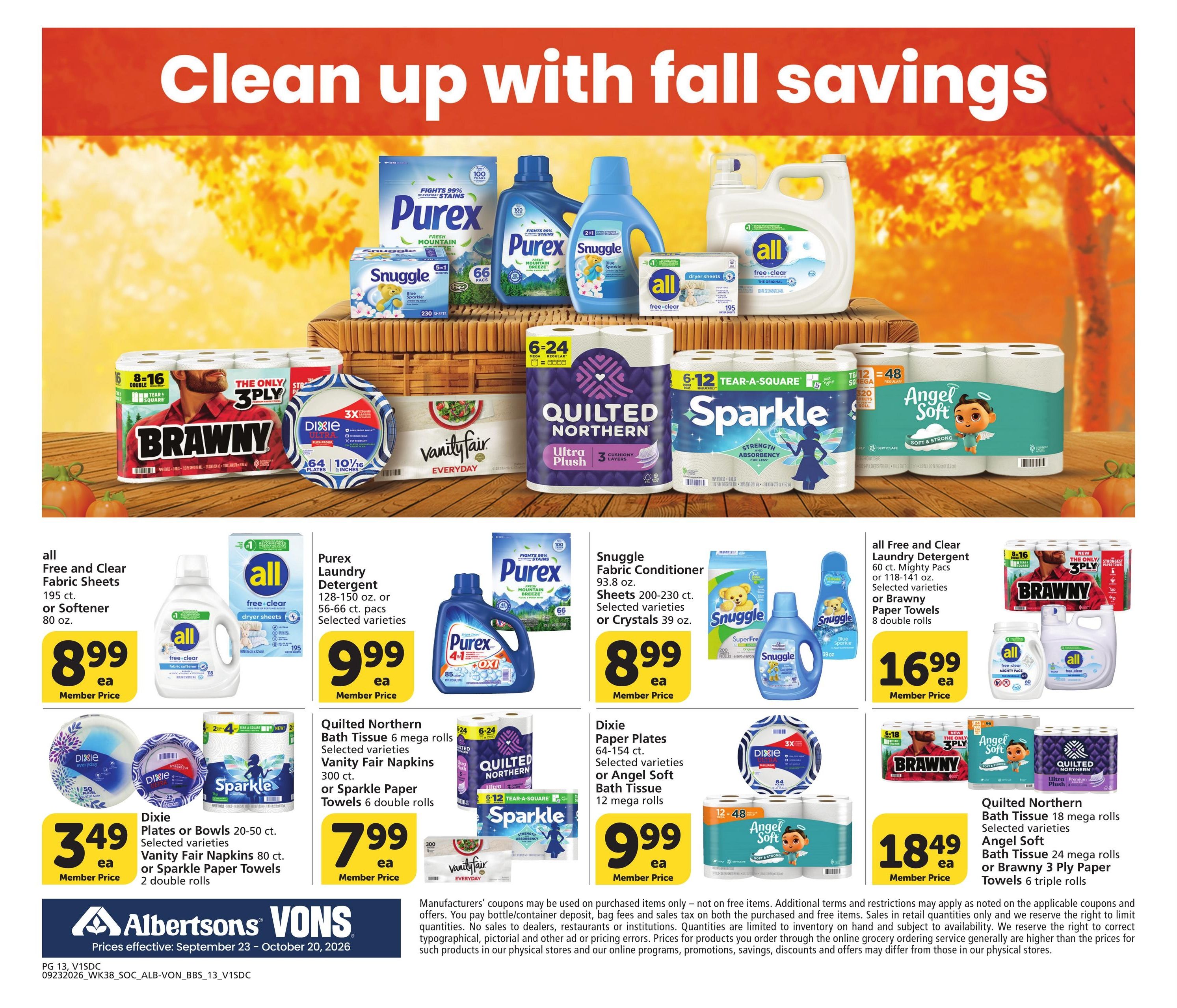 Albertsons (Coronado Area, CA) Big Book of Savings Weekly Ad September 23 - October 20, 2026