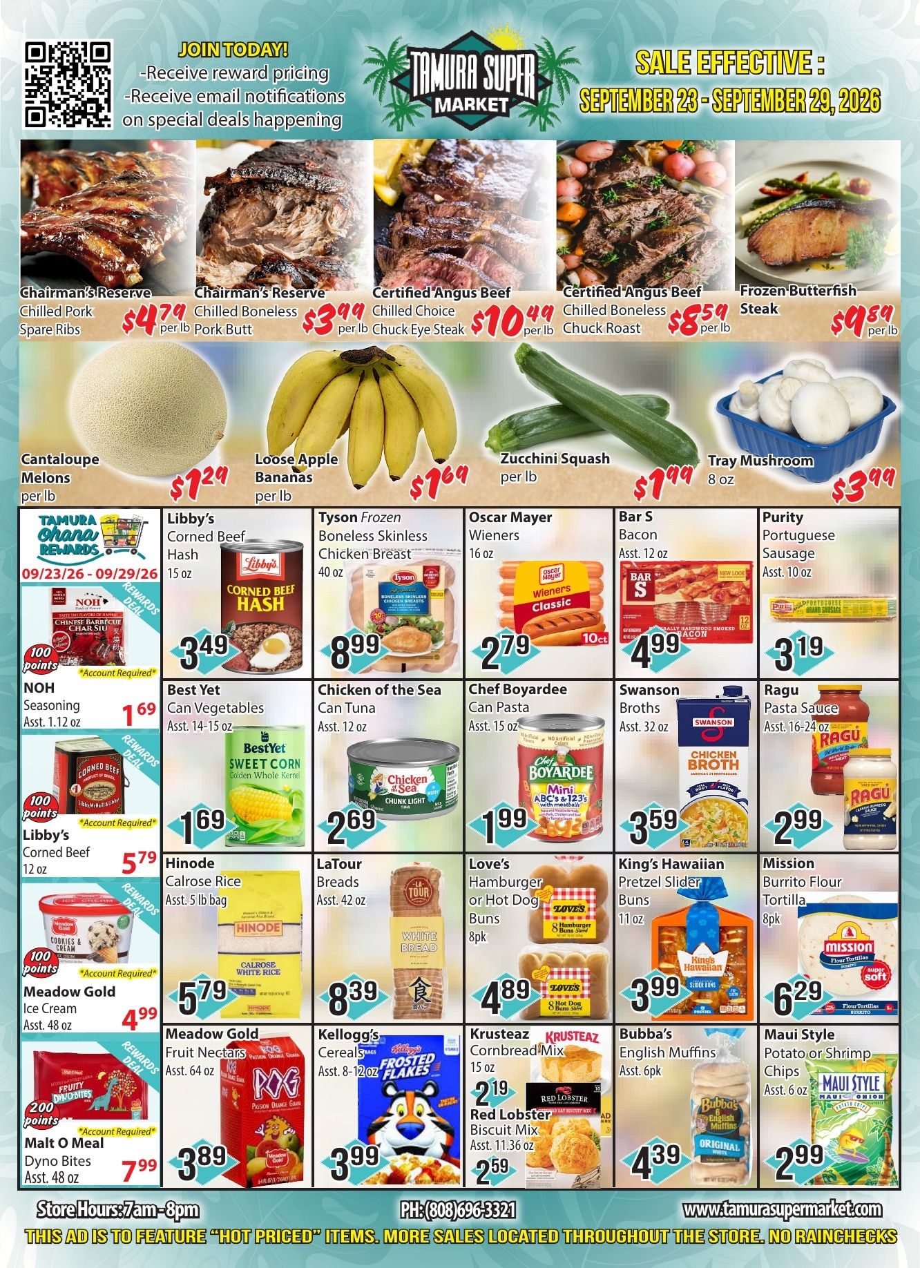 Tamura Super Market Weekly Ad September 23 - 29, 2026