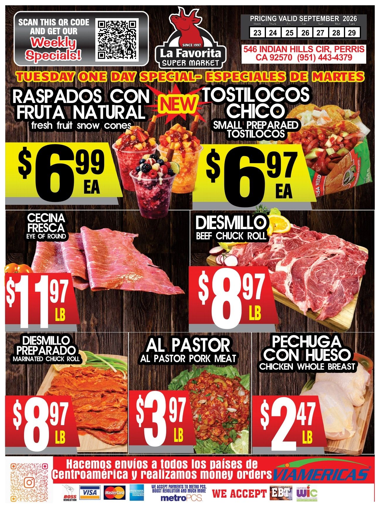 La Favorita Super Market Weekly Ad September 23 - 29, 2026