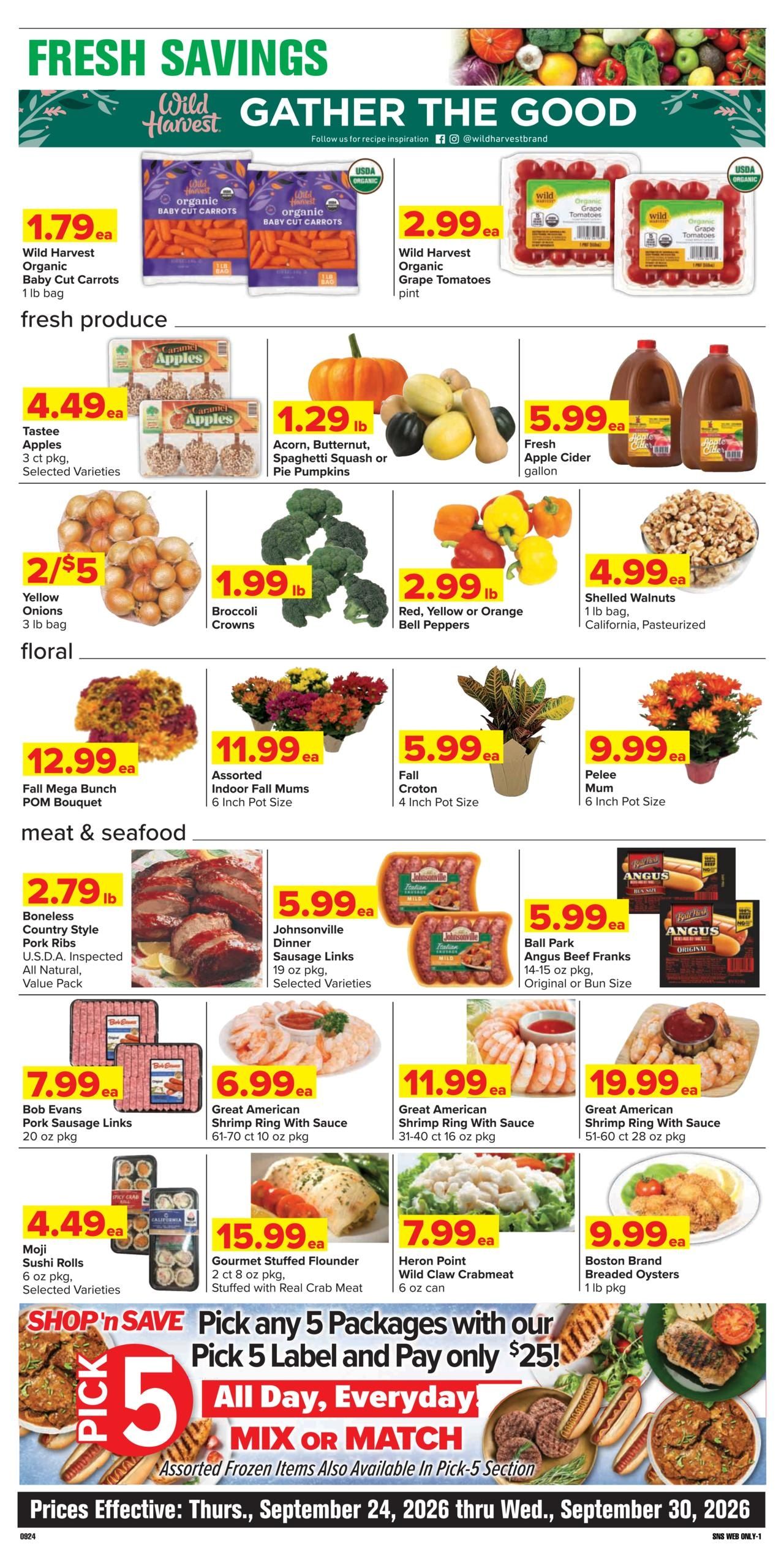 Shop 'n Save (Kinsman Area, OH) Weekly Ad September 24 - 30, 2026