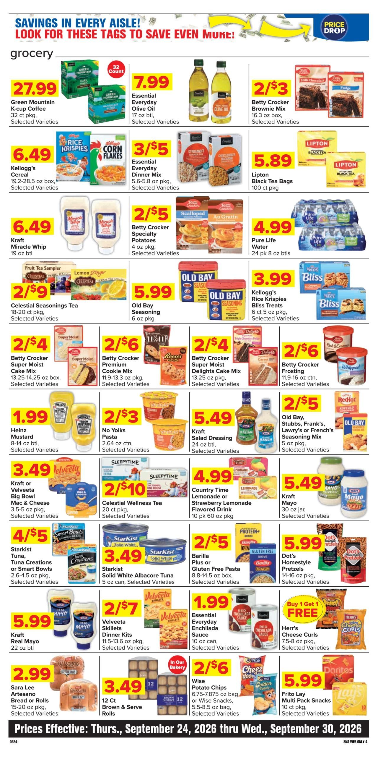 Shop 'n Save (Pittsburgh-Somerset Area, PA) Weekly Ad September 24 - 30, 2026