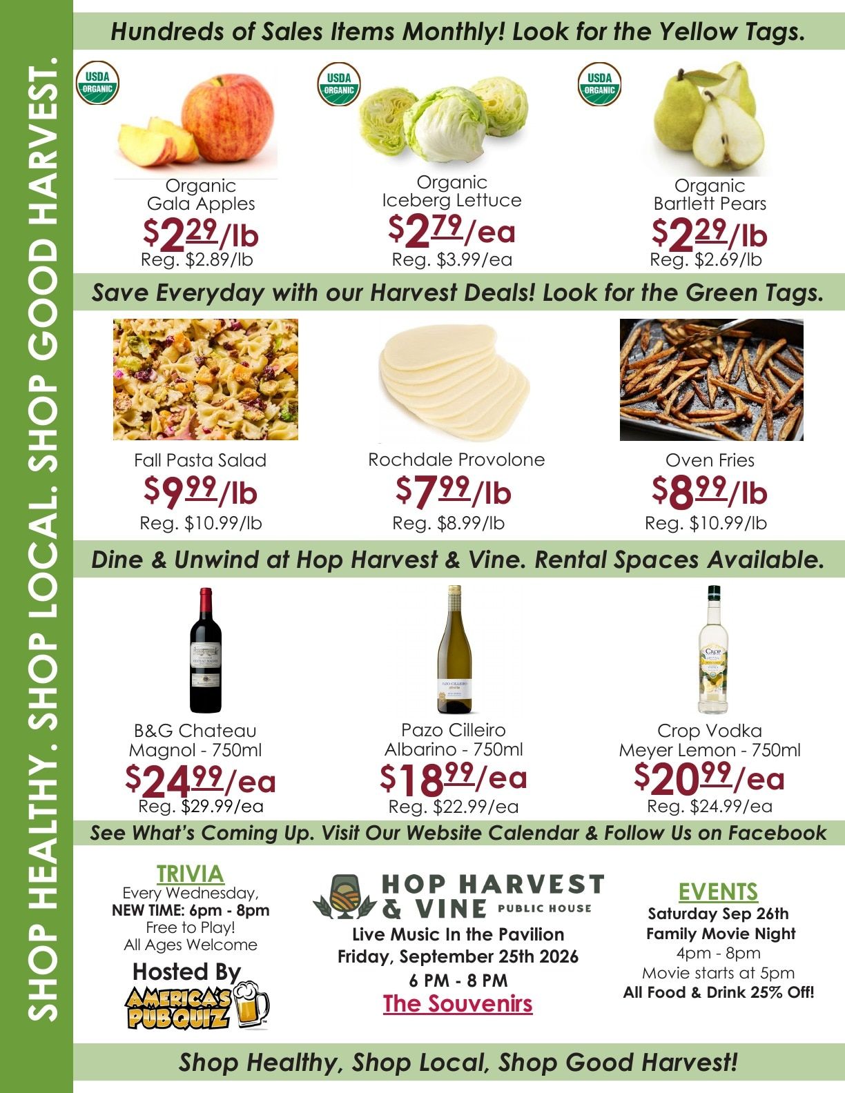 Good Harvest Market Weekly Ad September 25 - October 1, 2026