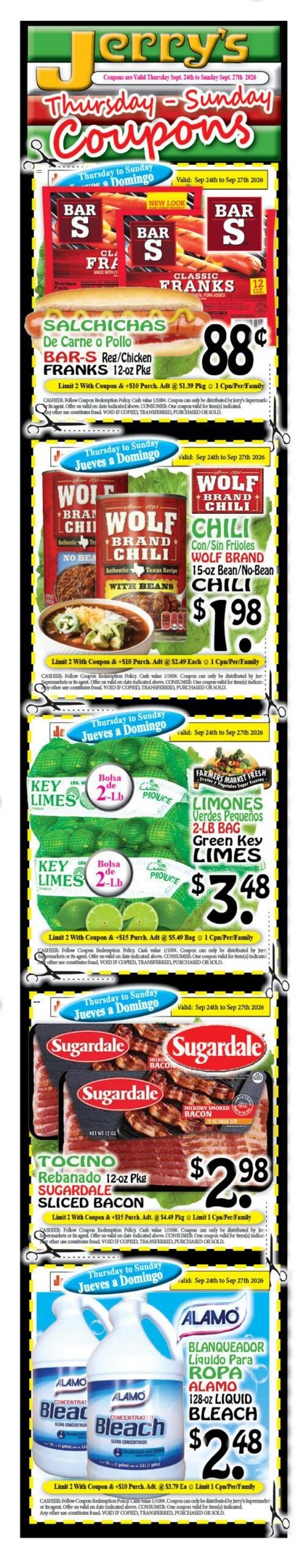 Jerry's Supermarkets Weekly Ad September 23 - 29, 2026