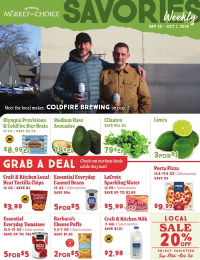 Market of Choice Upcoming Weekly Specials Weekly Ad September 25 - October 1, 2026