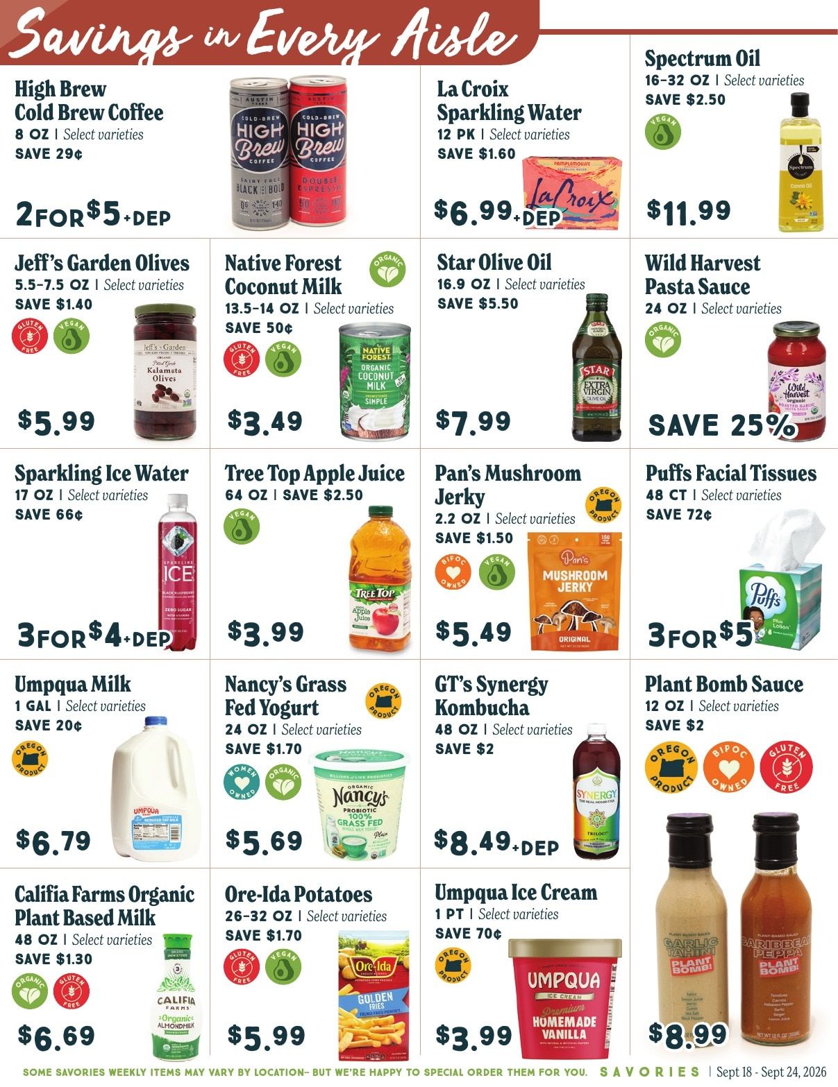 Market of Choice Weekly Specials Weekly Ad September 18 - 24, 2026