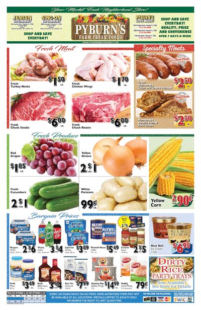 Pyburn's Farm Fresh Foods Weekly Ad September 23 - 29, 2026