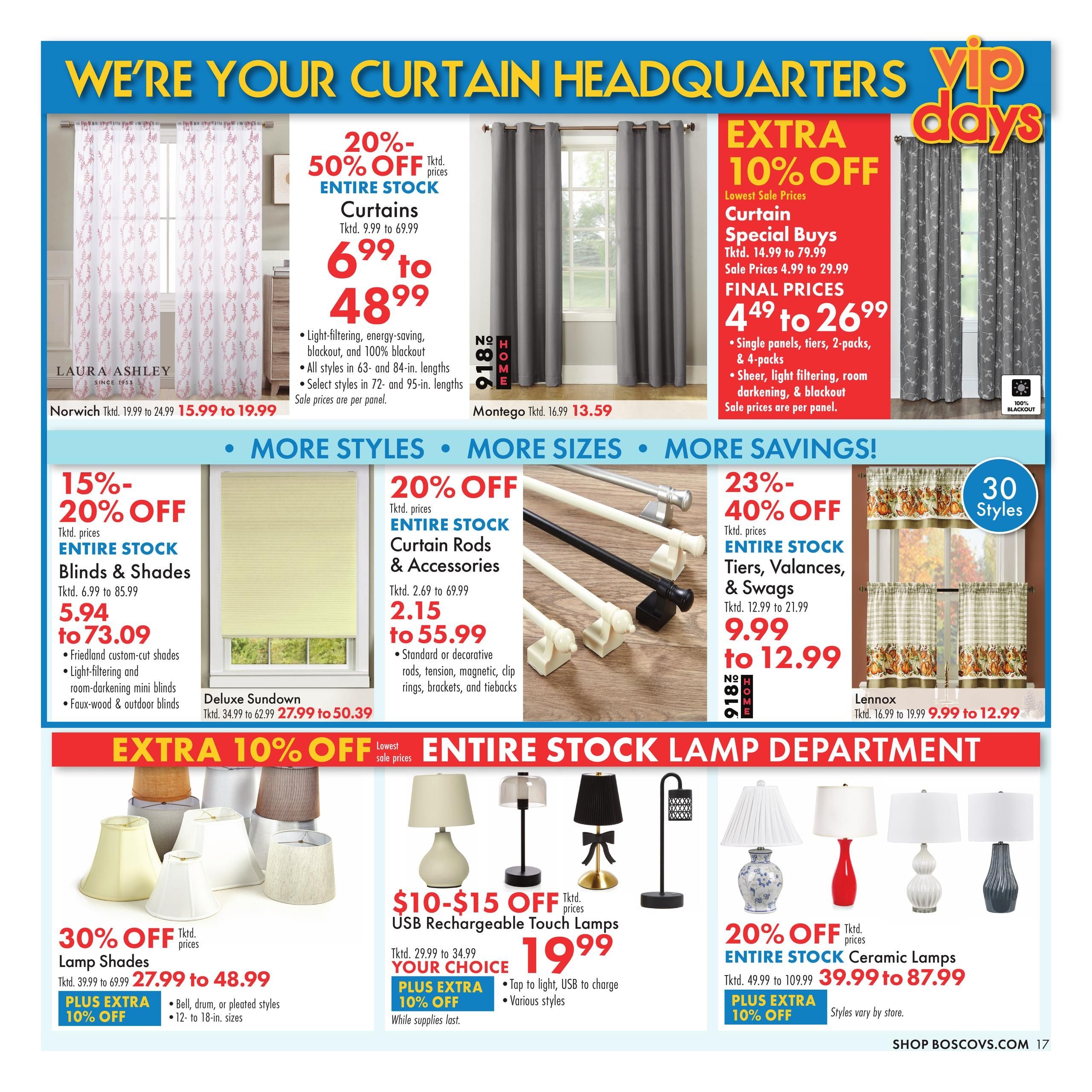 Boscov's VIP Days Weekly Ad September 20 - 30, 2026