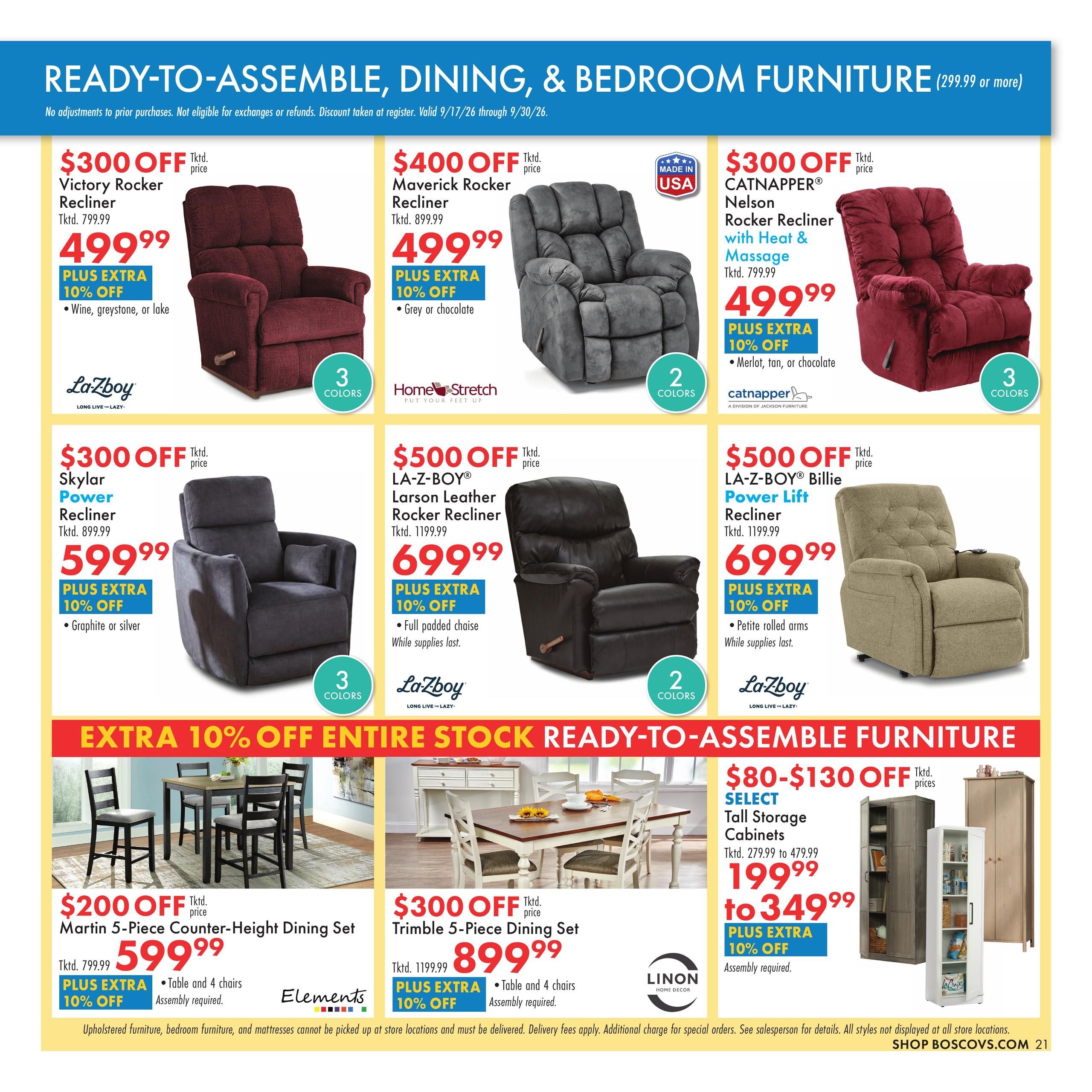 Boscov's VIP Days Weekly Ad September 20 - 30, 2026