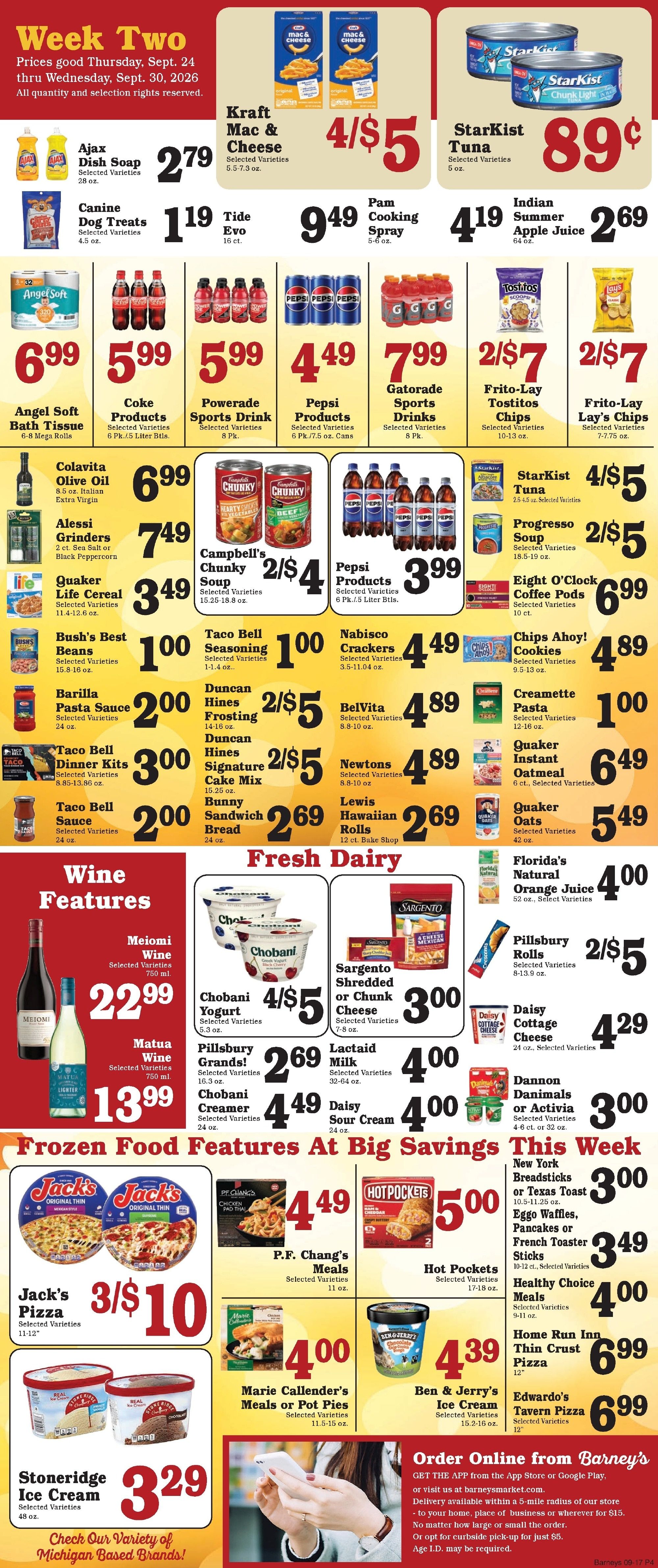 Barney's Market Weekly Ad September 24 - 30, 2026