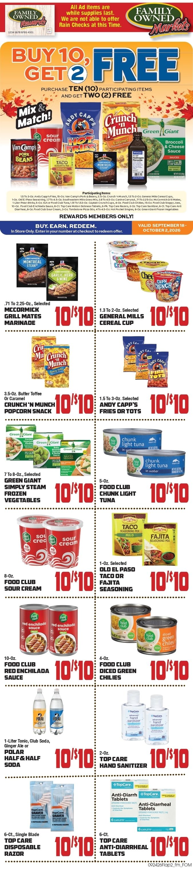 Saubel's Markets Weekly Ad September 24 - 30, 2026