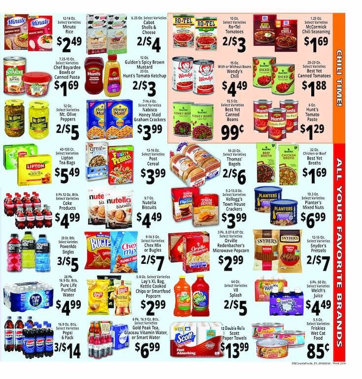 Elk County Foods Weekly Ad September 24 - 30, 2026