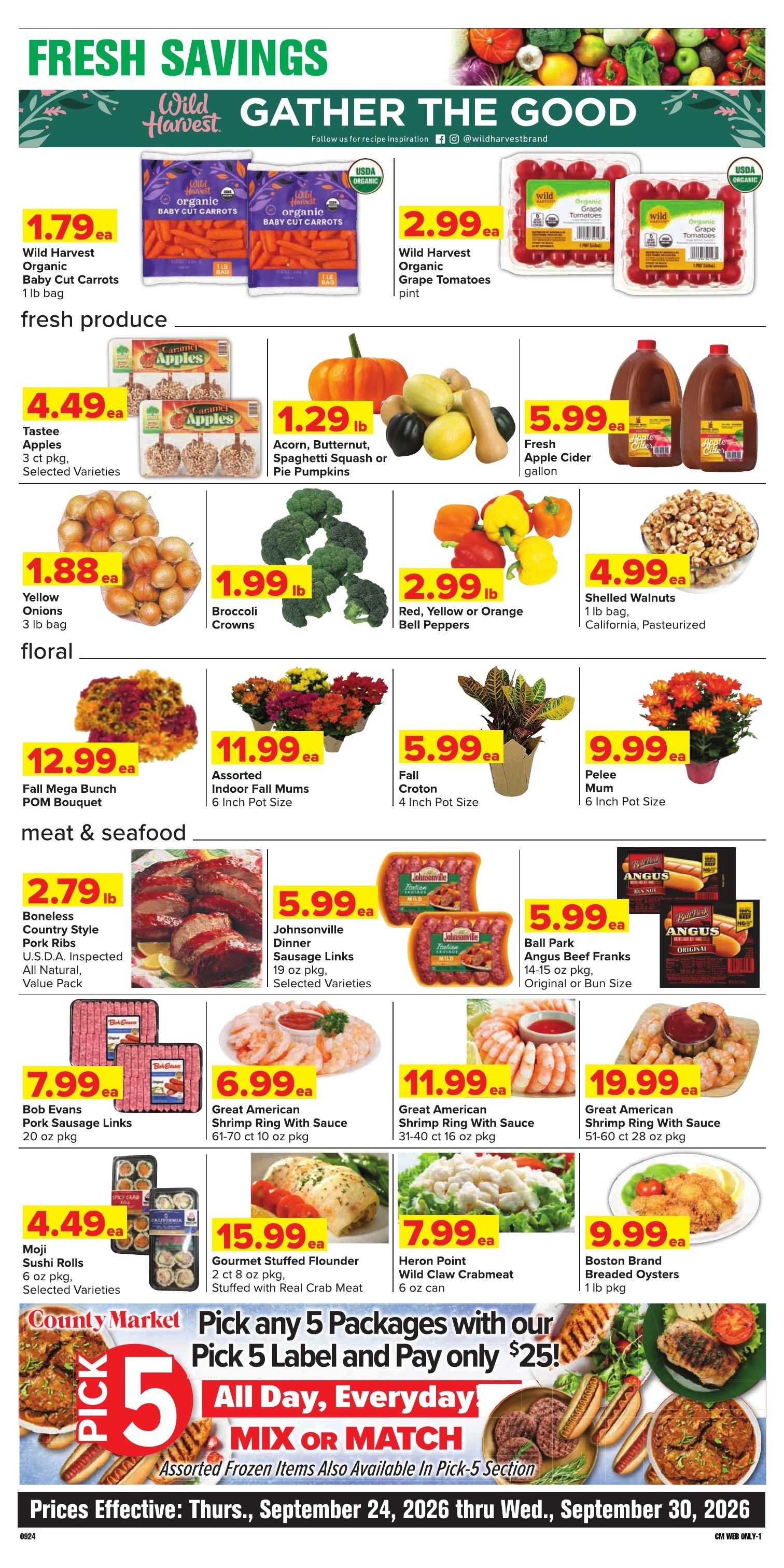 Grove City County Market Weekly Ad September 24 - 30, 2026