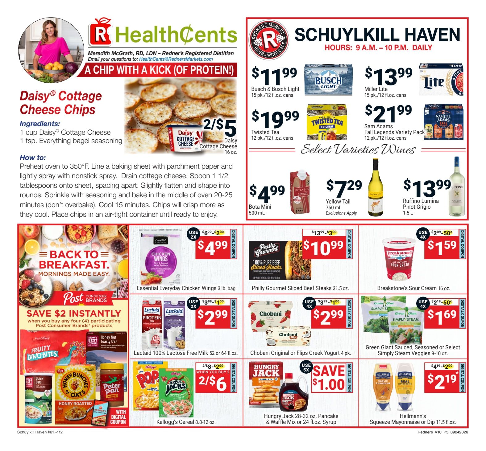 Redner's Markets (Schuylkill Haven, PA) Weekly Ad September 24 - 30, 2026