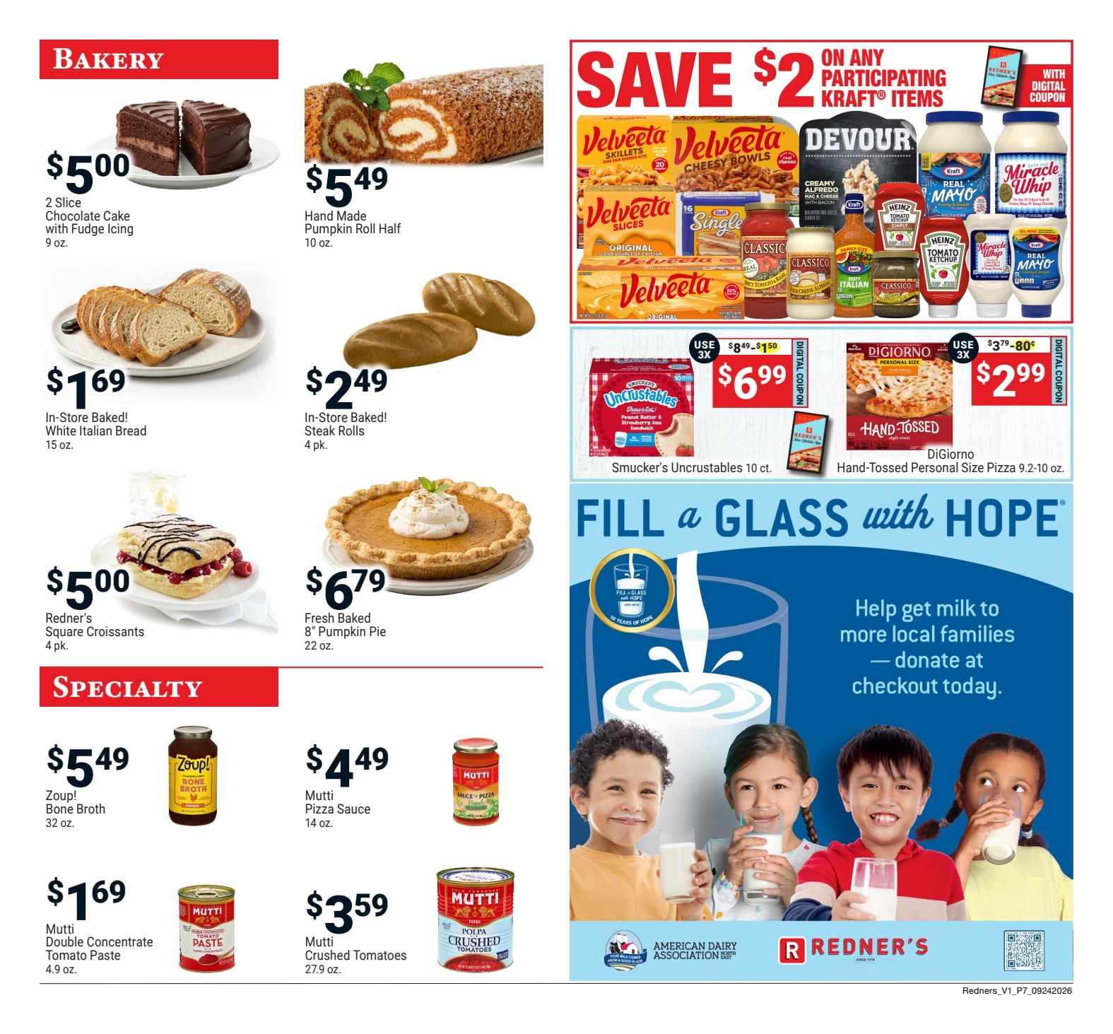 Redner's Markets (Schuylkill Haven, PA) Weekly Ad September 24 - 30, 2026