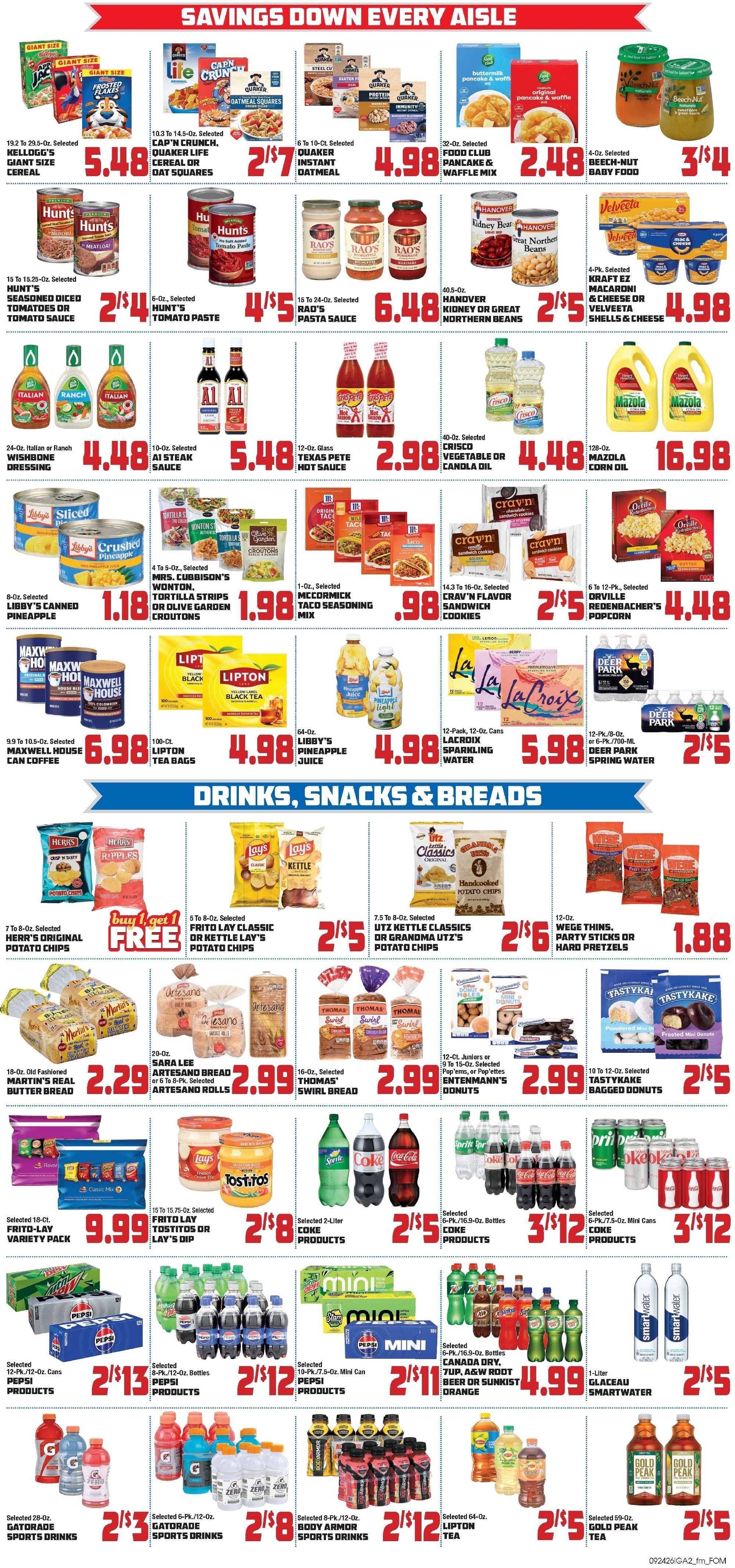 John Herr's Village Market Weekly Ad September 24 - 30, 2026