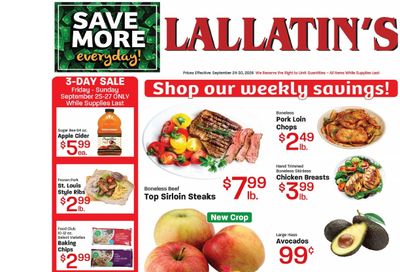 Lallatin Food Town Weekly Ad September 24 - 30, 2026