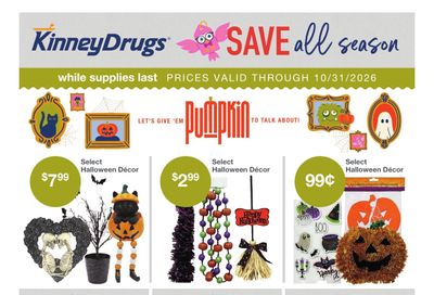 Kinney Drugs Halloween Weekly Ad September 24 - October 31, 2026