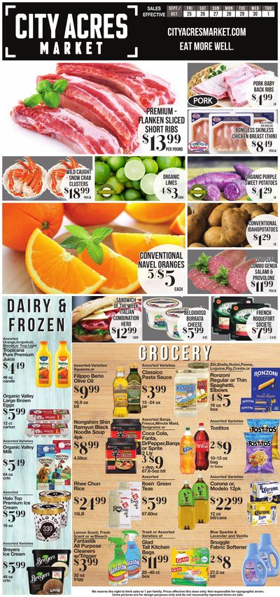 City Acres Market Weekly Ad September 24 - 30, 2026
